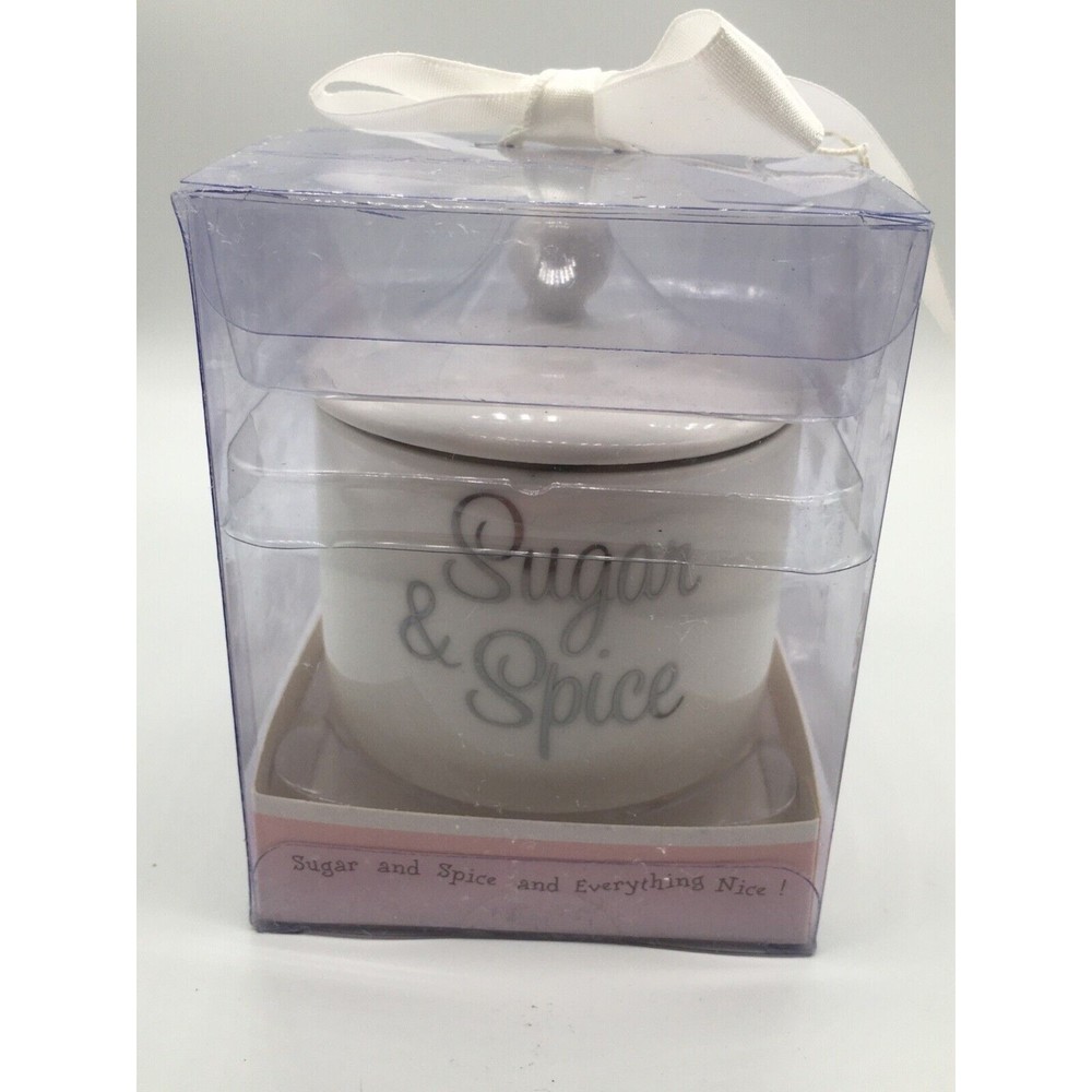 Kate Aspen Ceramic “Sugar & Spice and Everything Nice” SUGAR BOWL New in Box